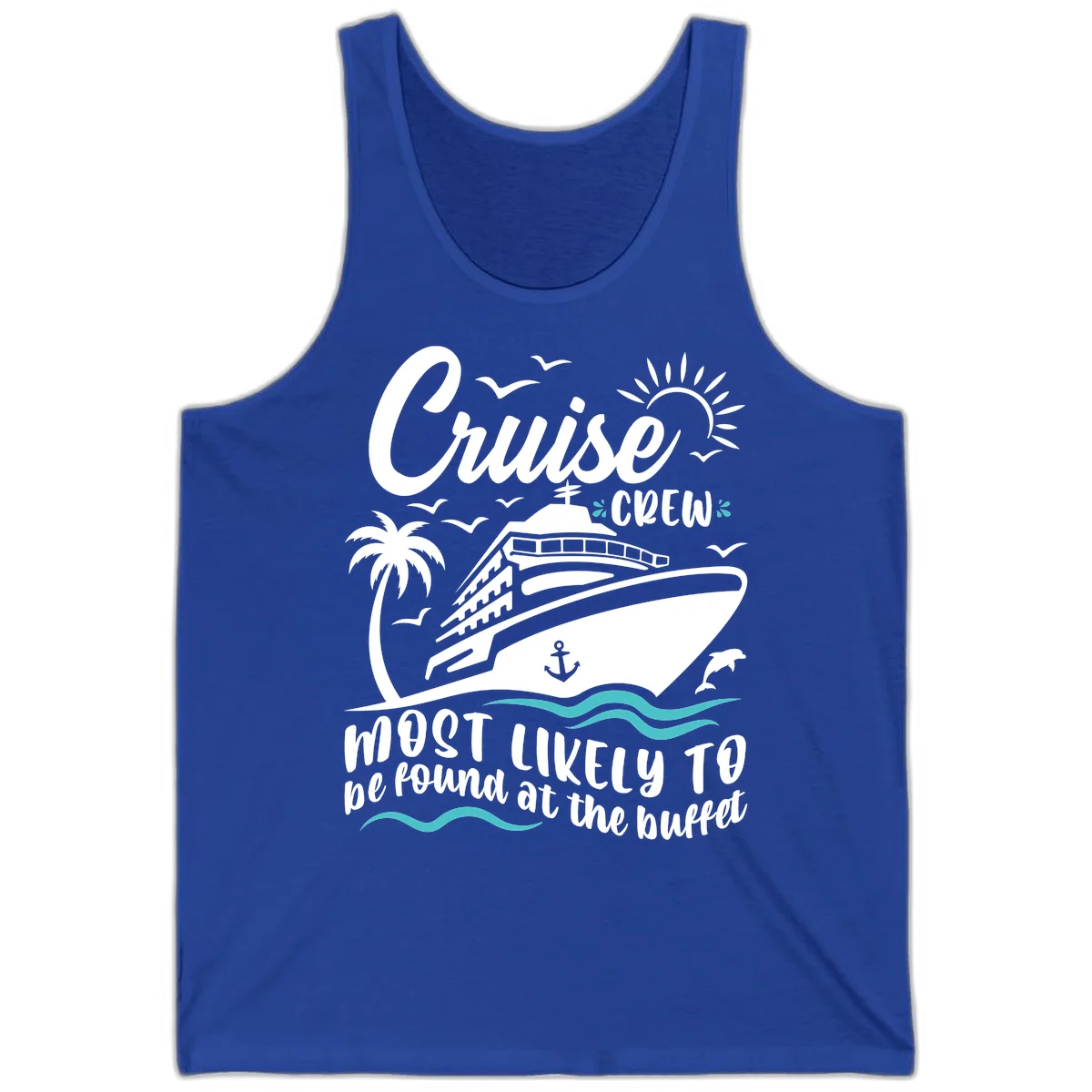 Cruise Crew Buffet Tank Top in True Royal