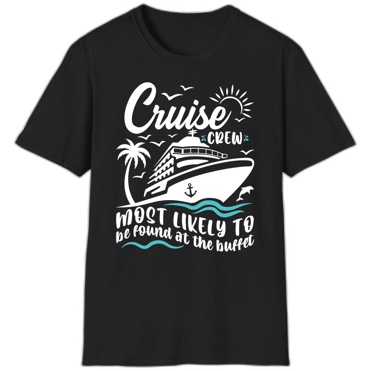 Cruise Crew Buffet T-Shirt in Black