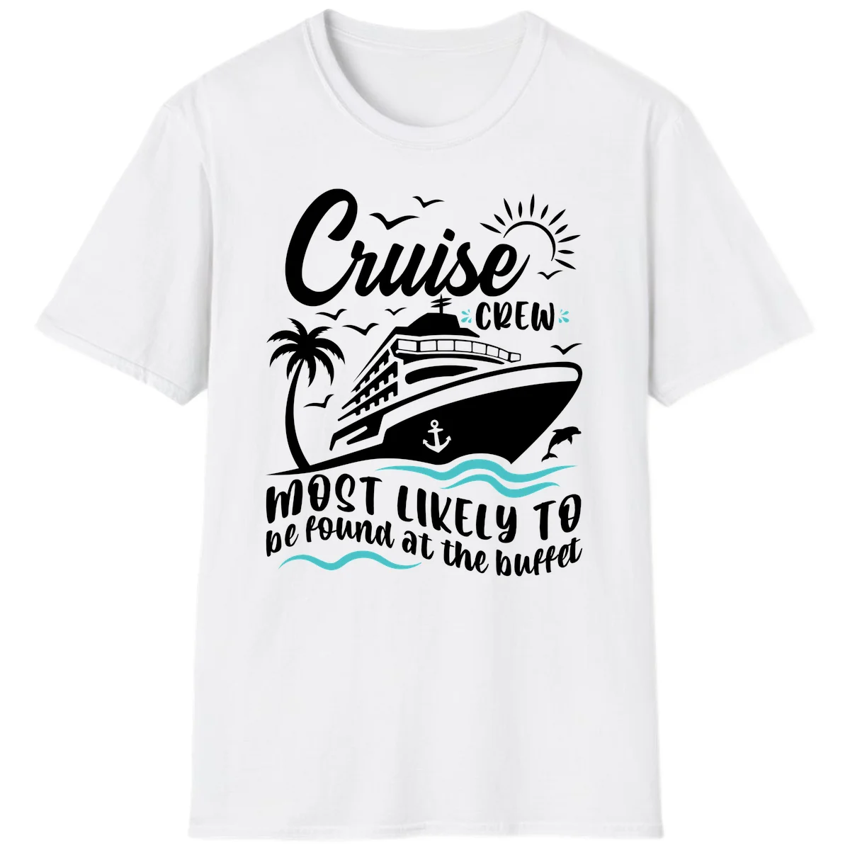 Cruise Crew Buffet T-Shirt in White