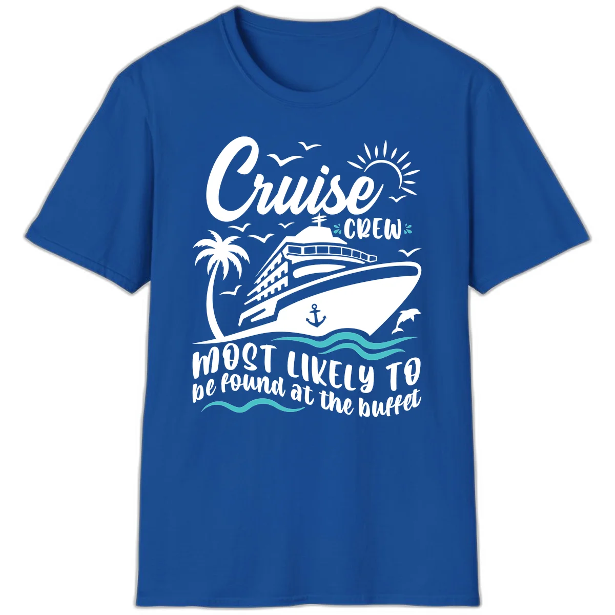 Cruise Crew Buffet T-Shirt in Royal
