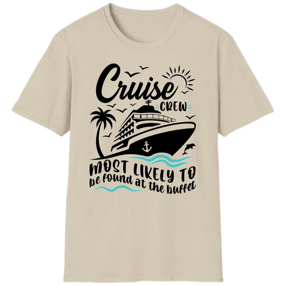 Cruise Crew Buffet T-Shirt in Sand