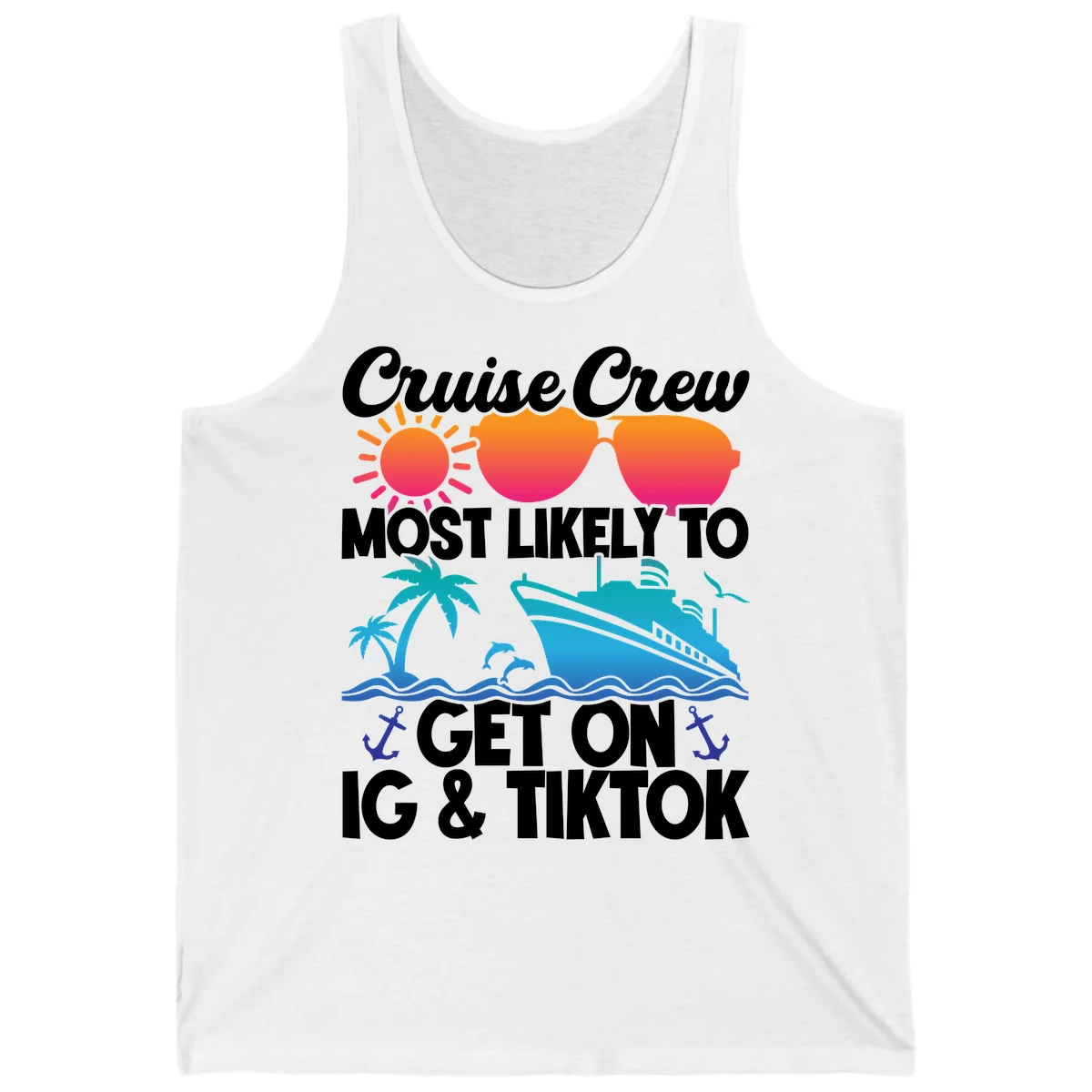 Cruise Crew Most Likely To Get On IG & TikTok Tank in White