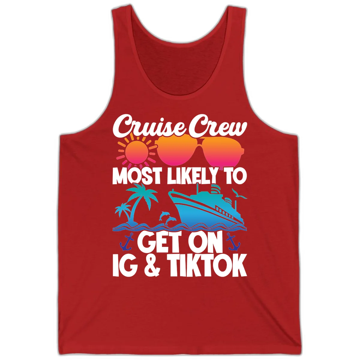 Cruise Crew Most Likely To Get On IG & TikTok Tank in Red