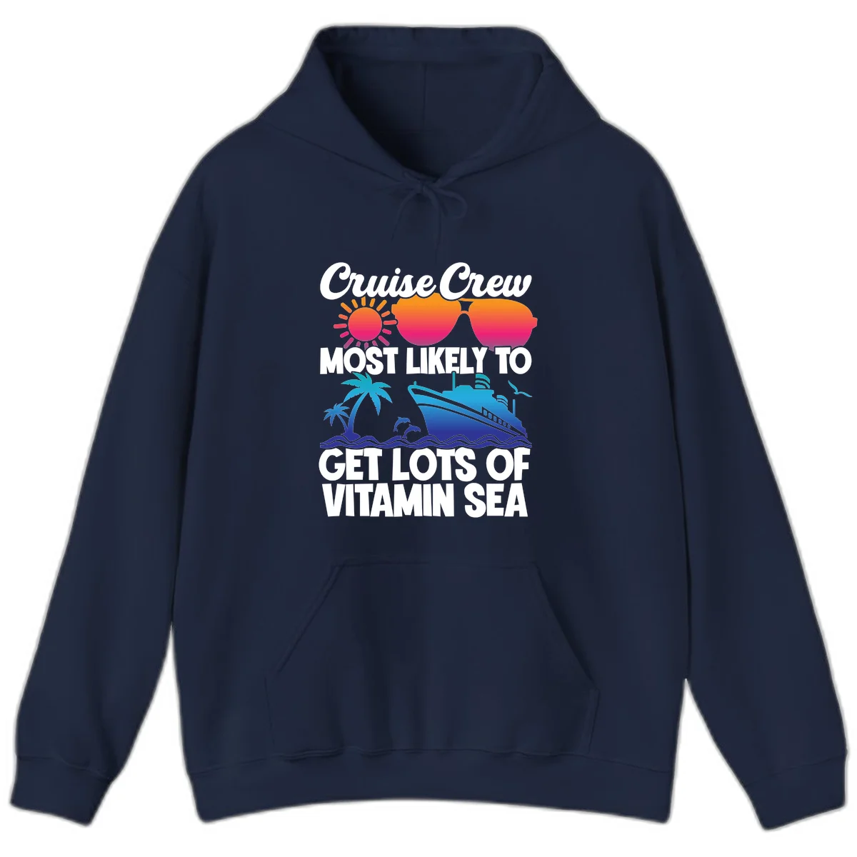 Cruise Crew Vitamin Sea Hoodie in Navy