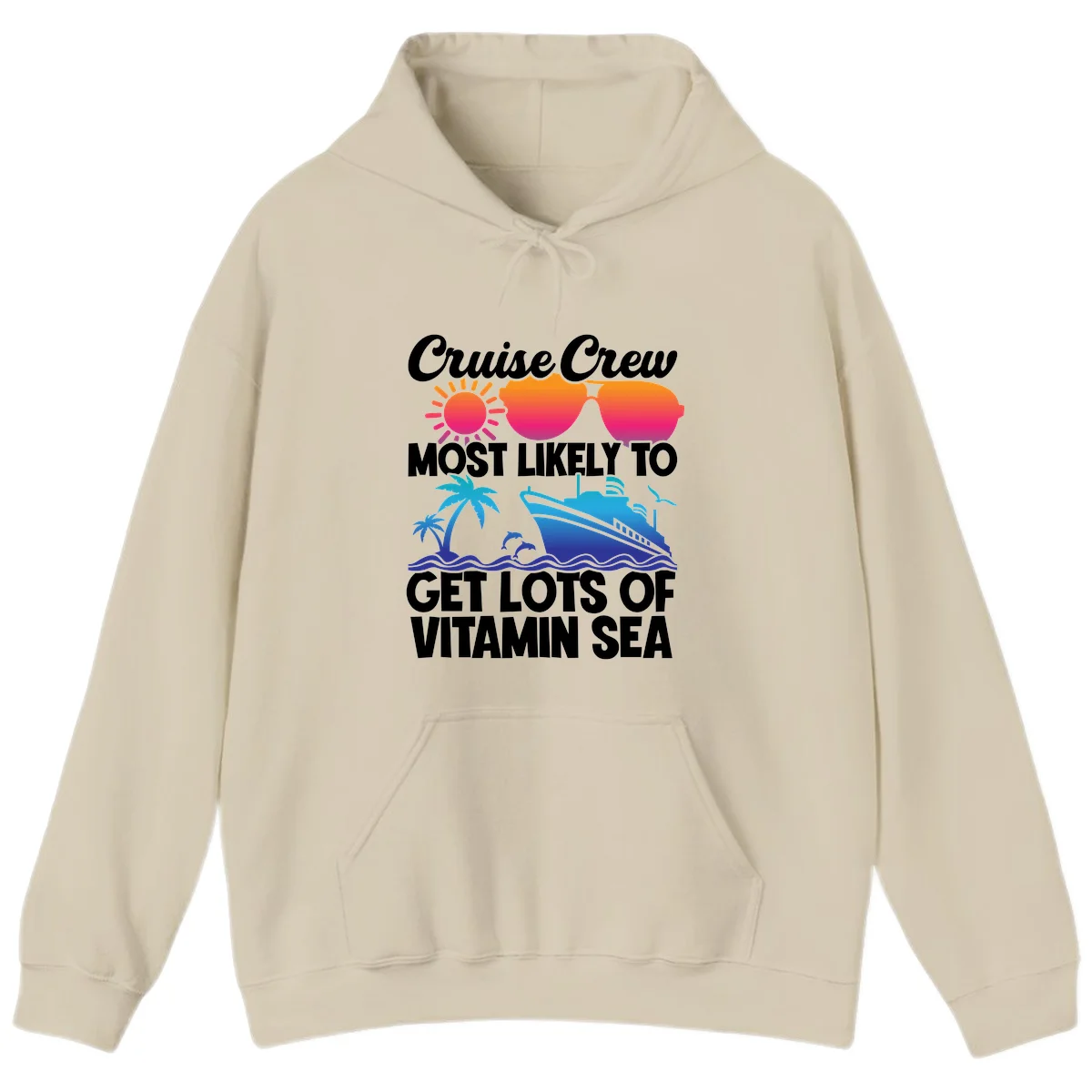 Cruise Crew Vitamin Sea Hoodie in Sand
