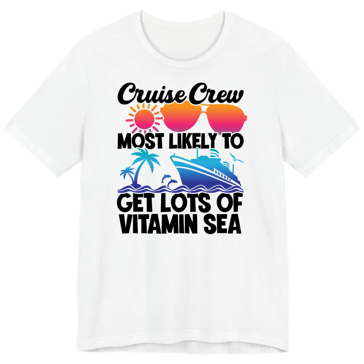 Cruise Crew Vitamin Sea Premium T-Shirt in White