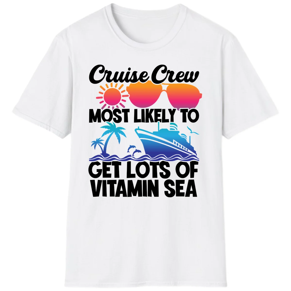 Cruise Crew Vitamin Sea T-Shirt in White