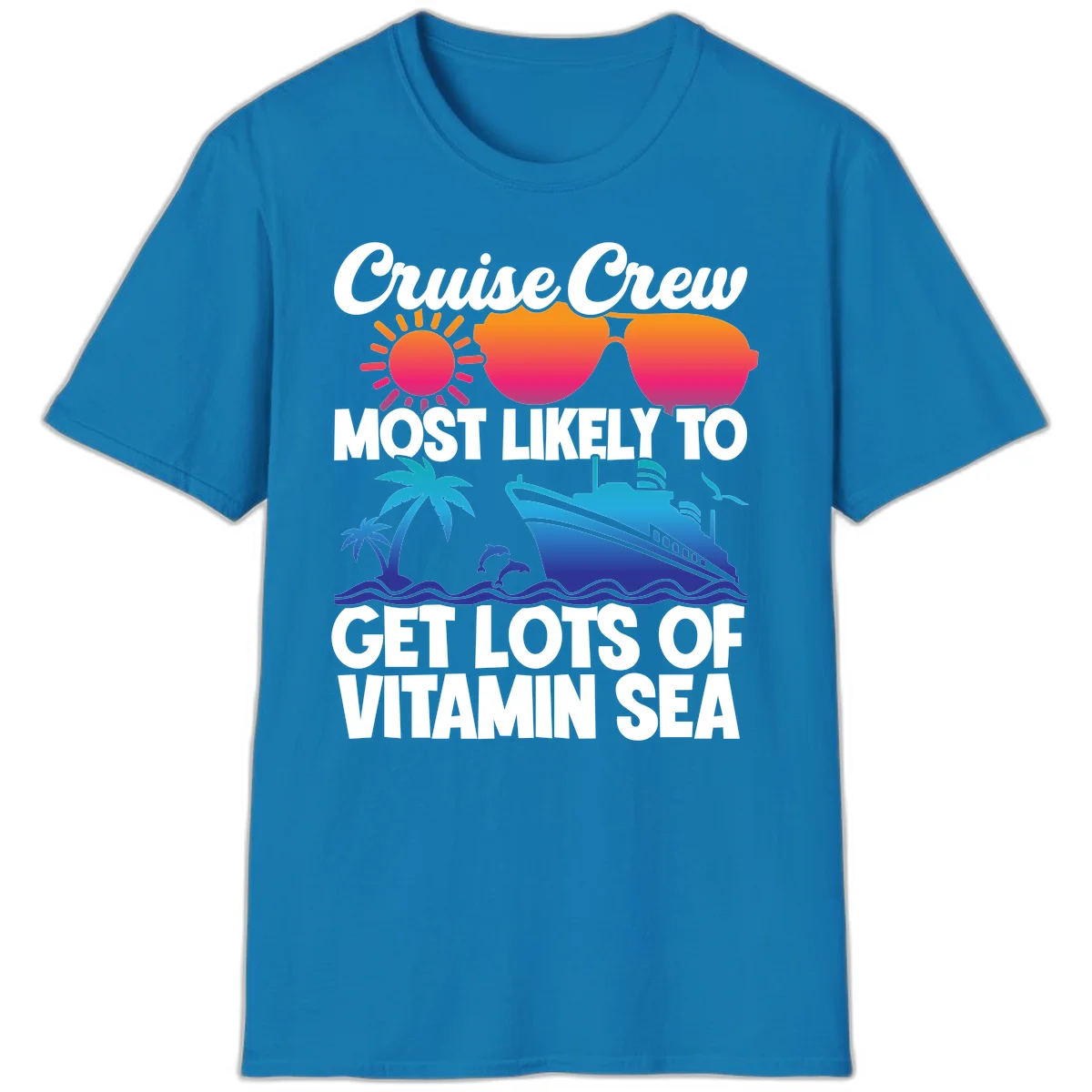 Cruise Crew Vitamin Sea T-Shirt in Sapphire