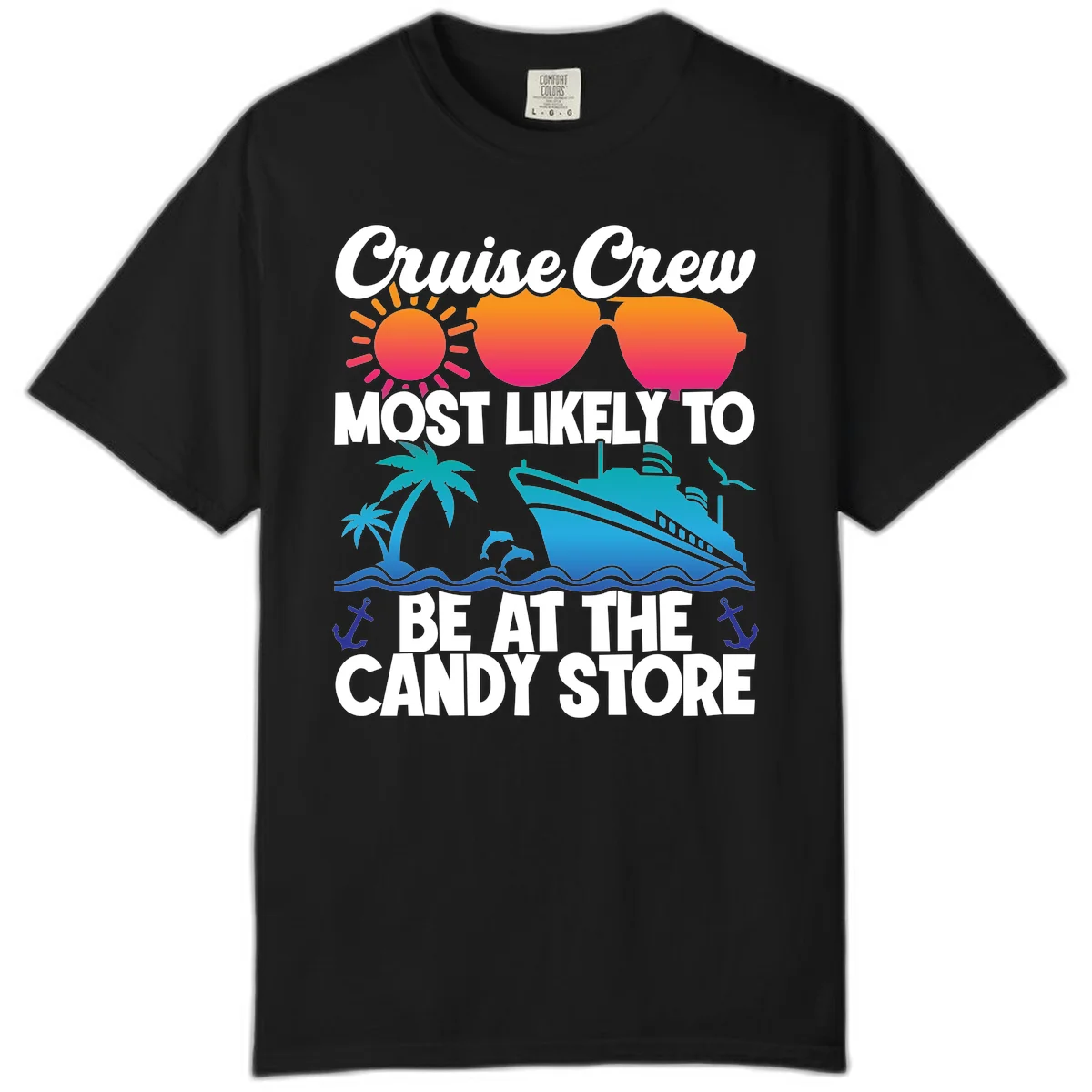Cruise Crew Candy Store Comfort Color in Black