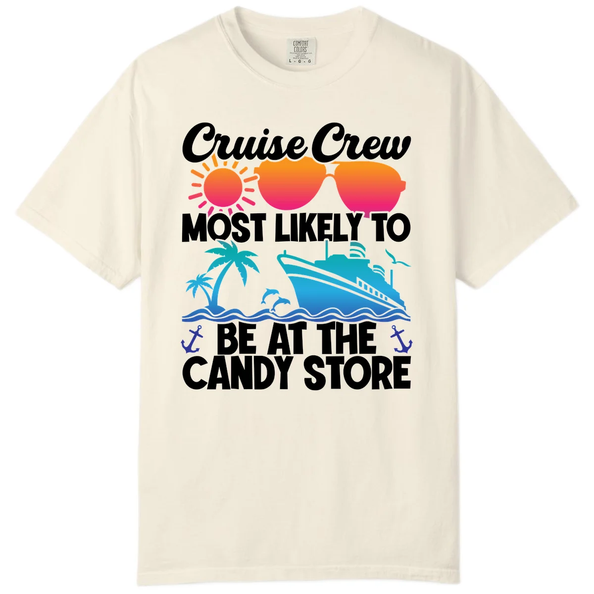 Cruise Crew Candy Store Comfort Color in Ivory