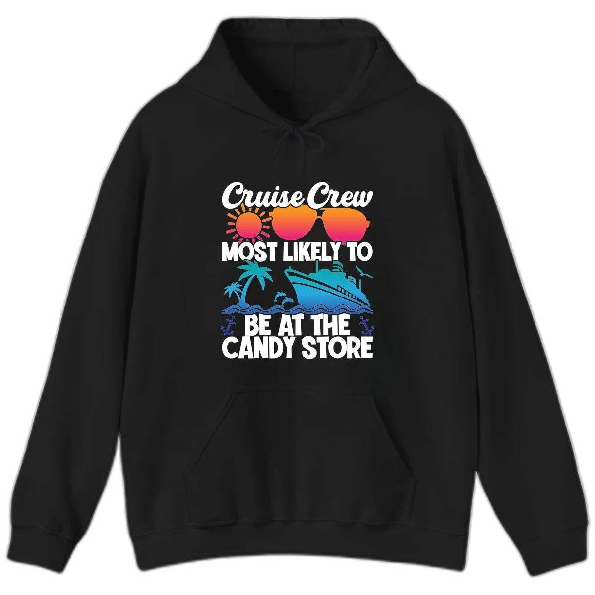 Cruise Crew Candy Store Hoodie in Black