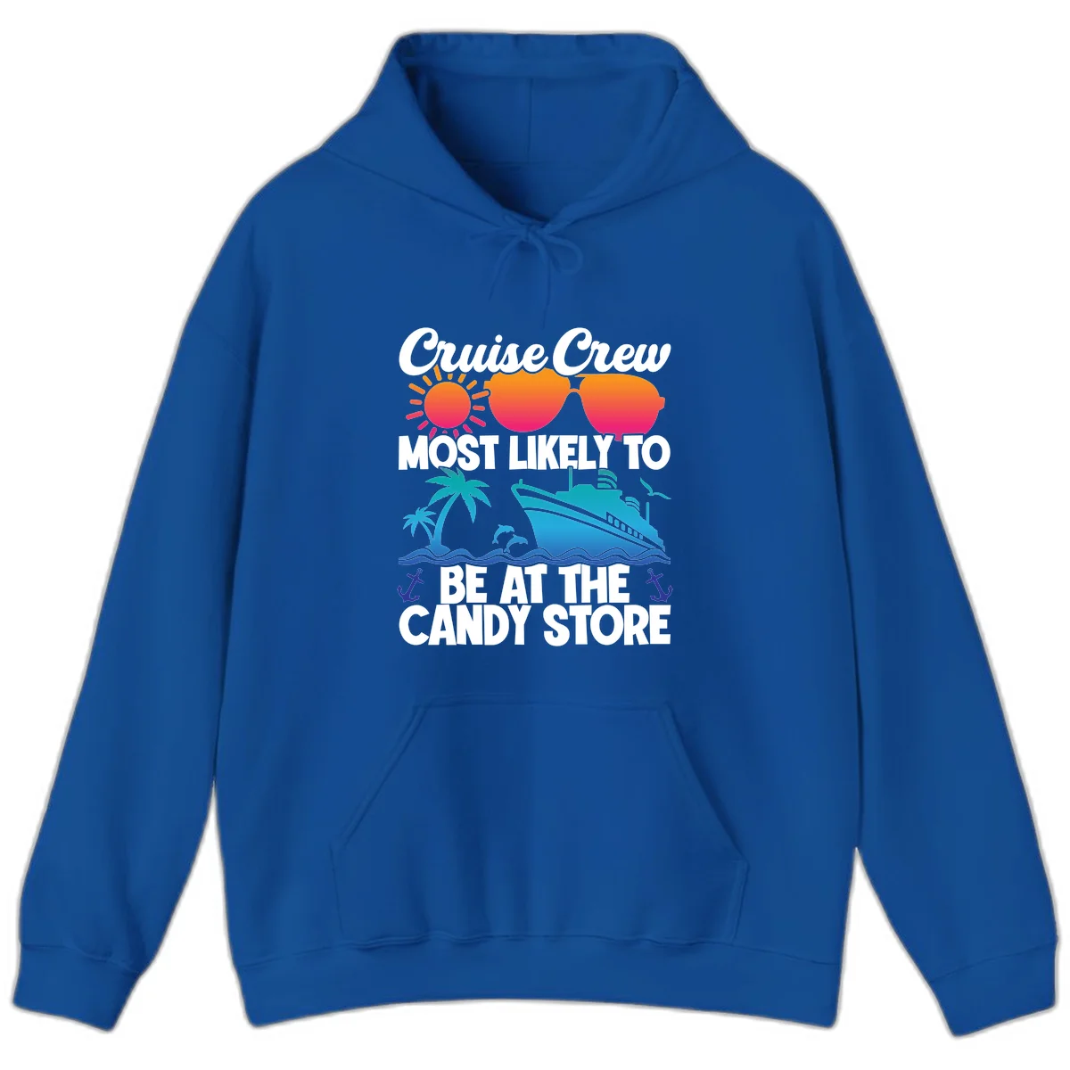 Cruise Crew Candy Store Hoodie in Royal