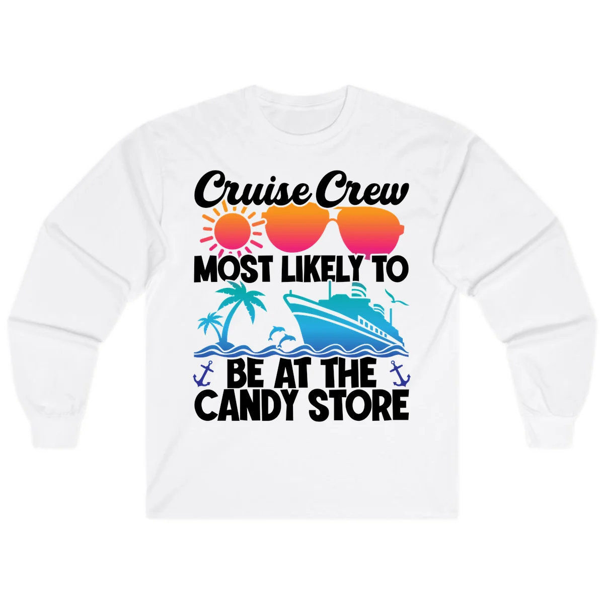 Cruise Crew Candy Store Long Sleeve in White