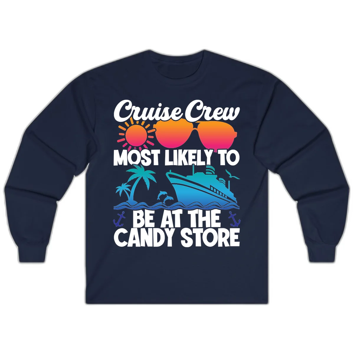 Cruise Crew Candy Store Long Sleeve in Navy