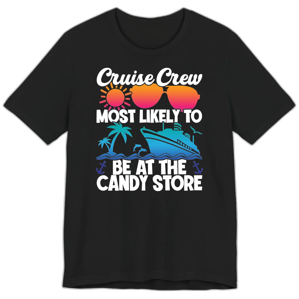 Cruise Crew Candy Store Premium T-Shirt in Black