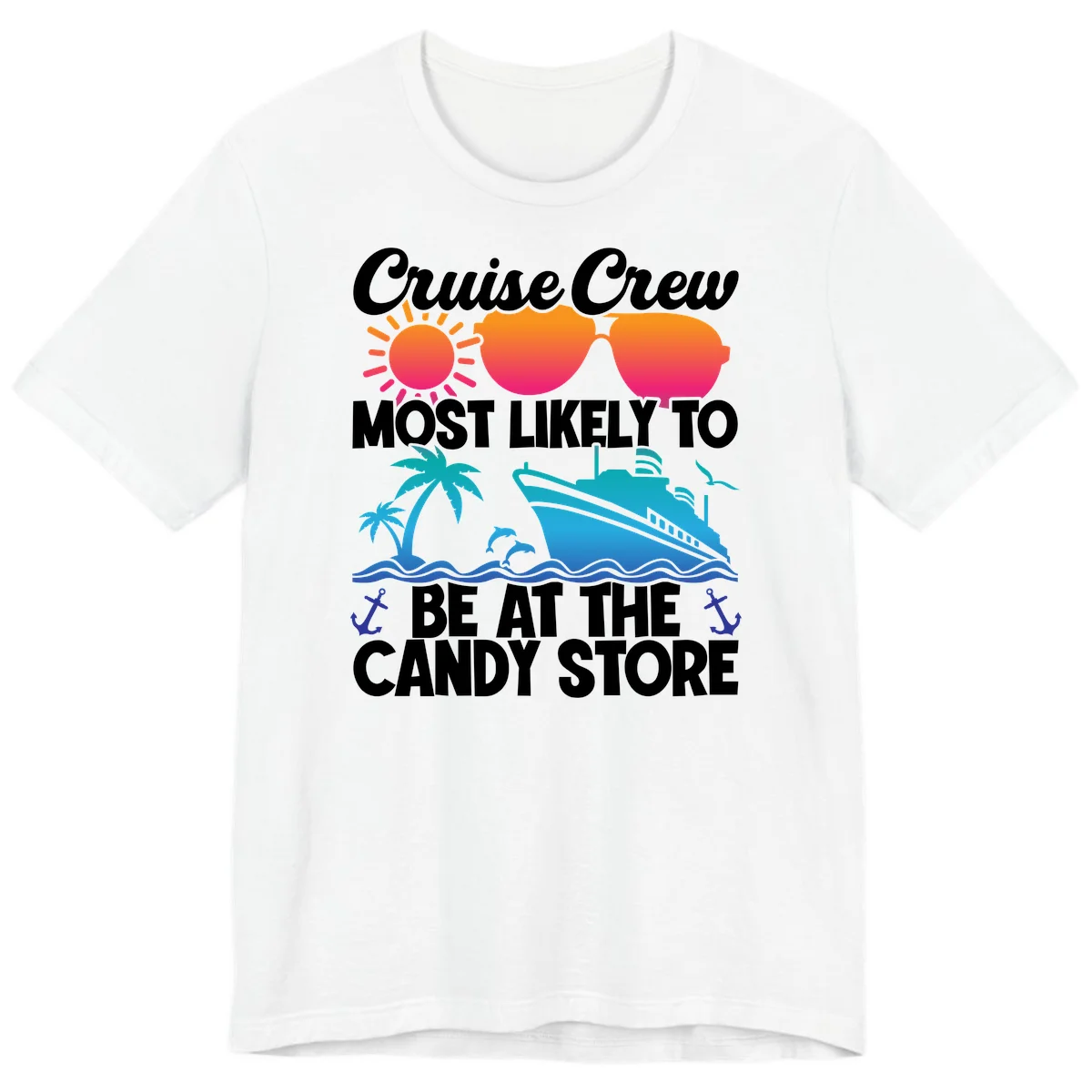 Cruise Crew Candy Store Premium T-Shirt in White