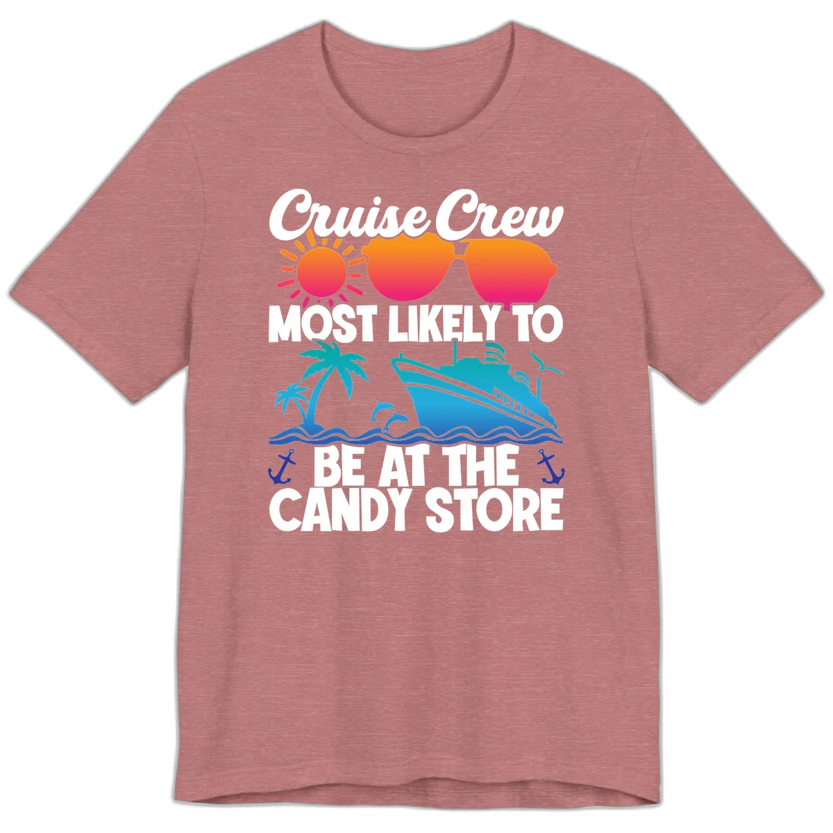 Cruise Crew Candy Store Premium T-Shirt in Heather Mauve