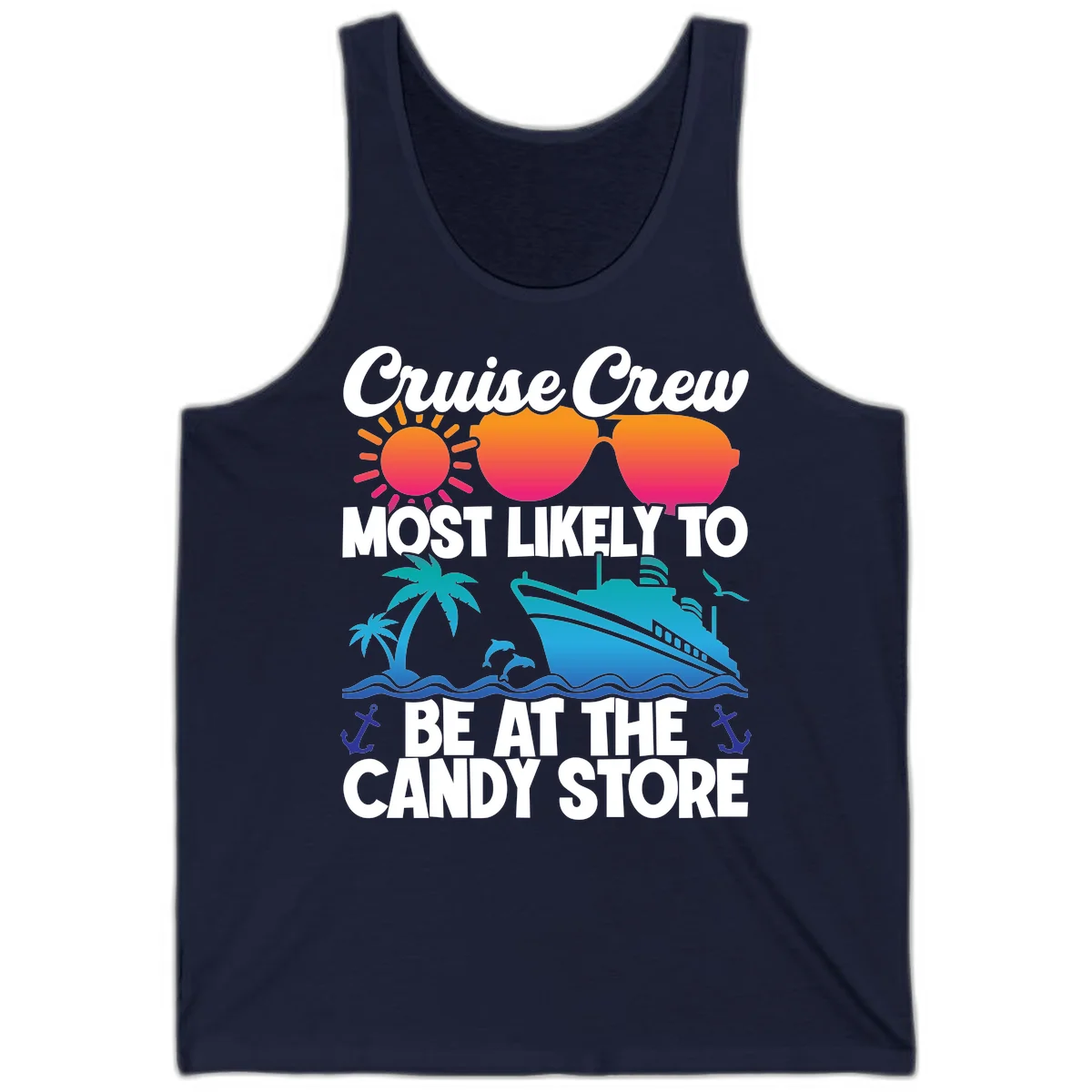 Cruise Crew Candy Store Tank in Navy