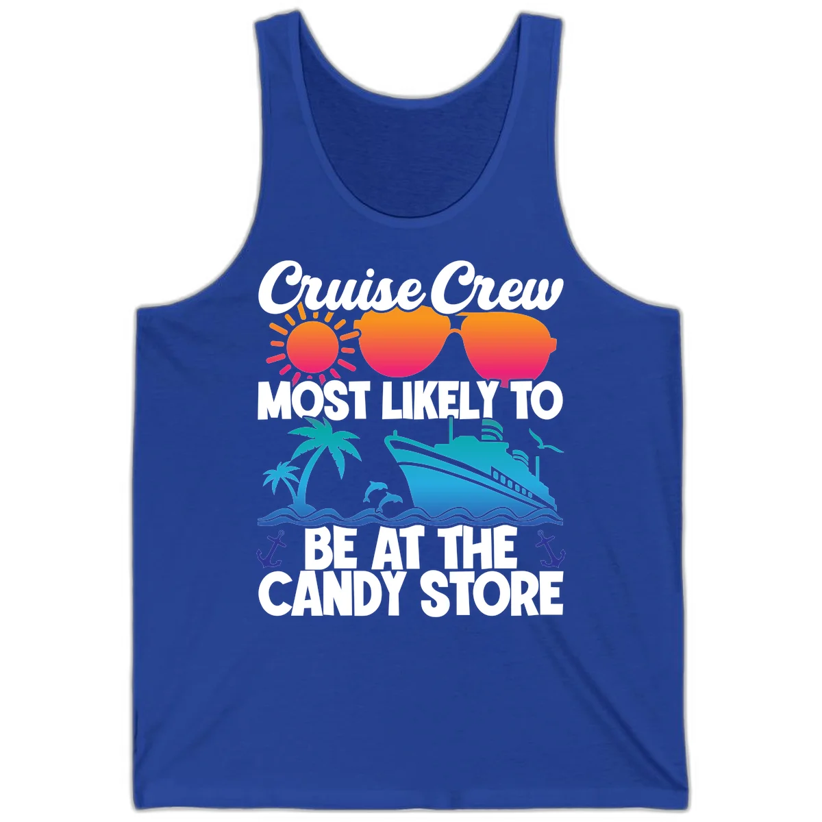 Cruise Crew Candy Store Tank in True Royal