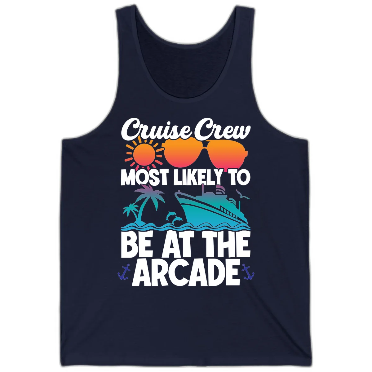 Cruise Crew Most Likely To Be At The Arcade Tank in Navy