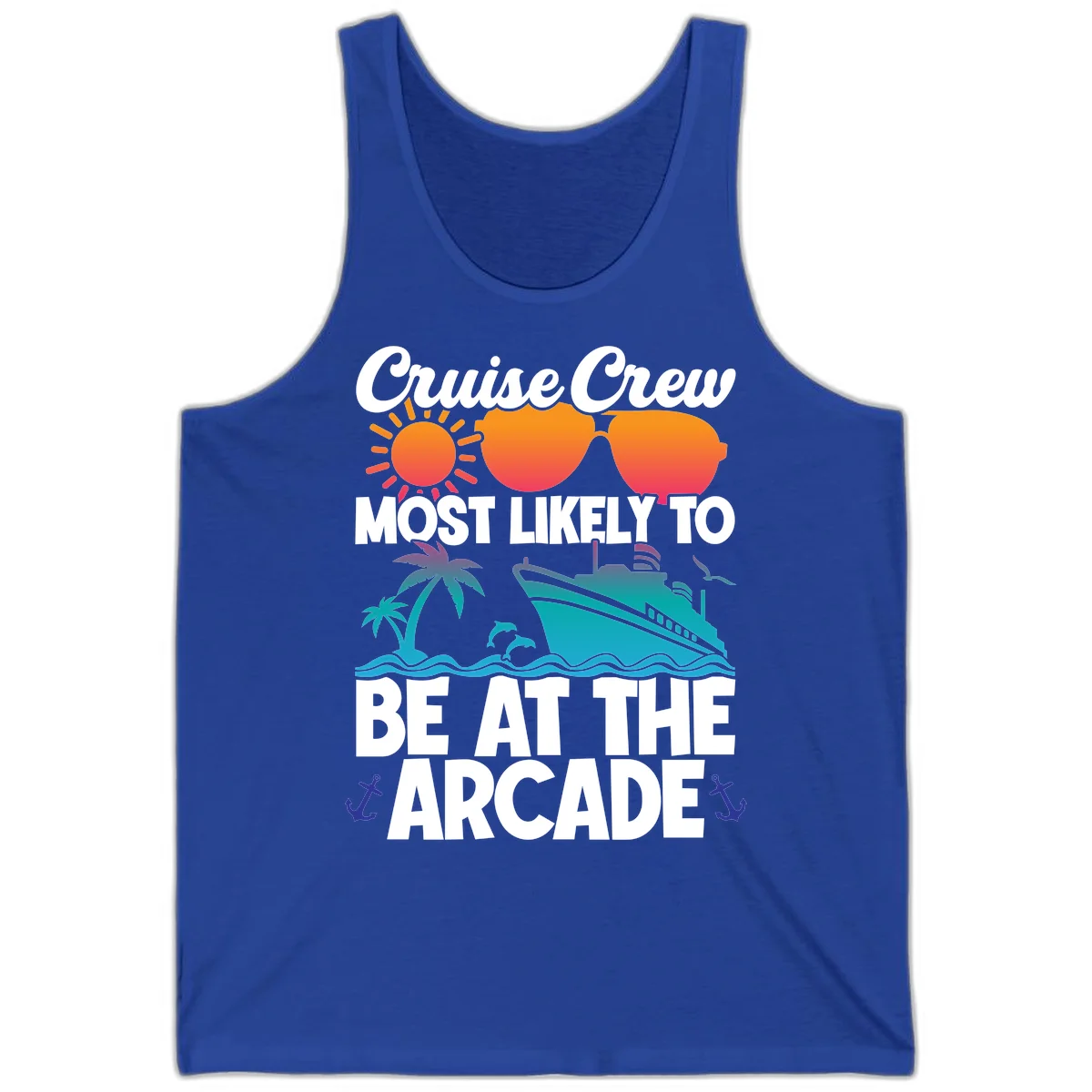 Cruise Crew Most Likely To Be At The Arcade Tank in True Royal