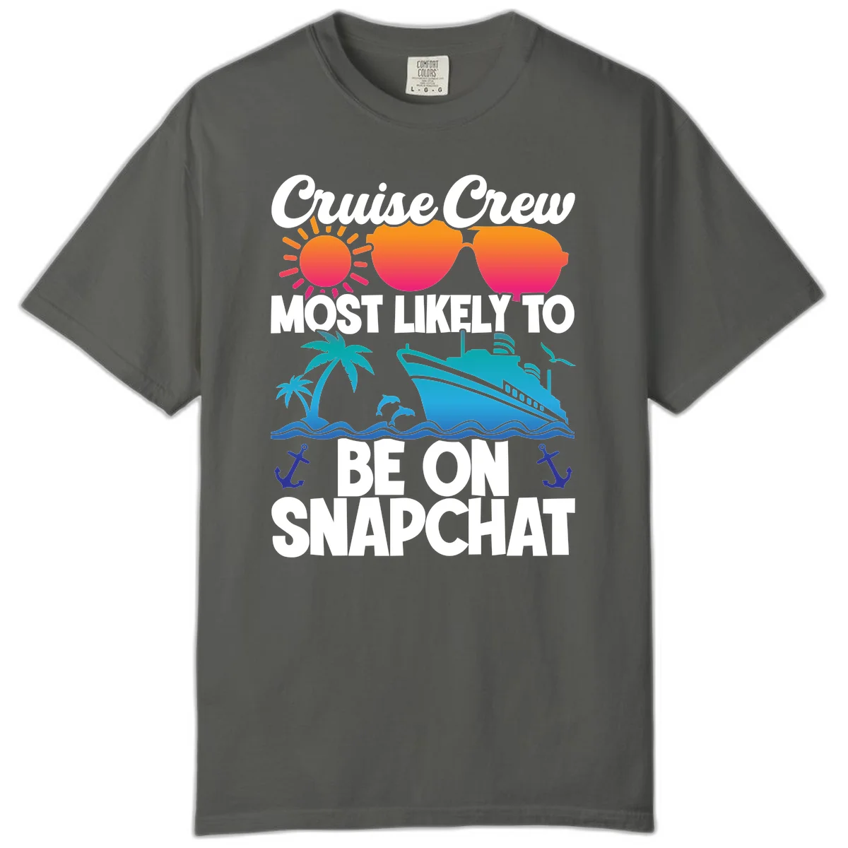 Cruise Crew Most Likely To Snapchat Comfort Color in Pepper
