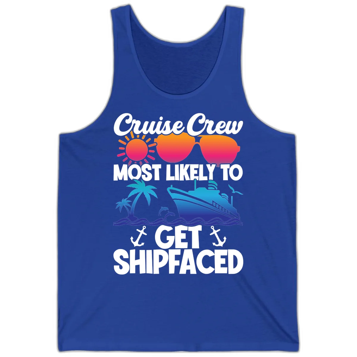 Cruise Crew Most Likely To Get Shipfaced Tank in True Royal