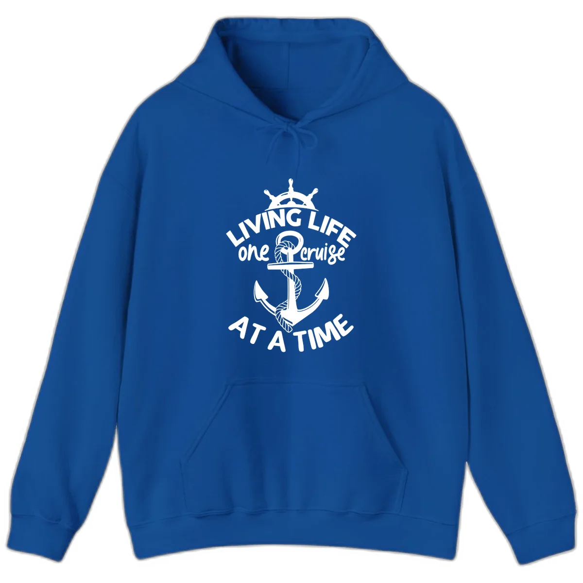 Living Life One Cruise At A Time Hoodie in Royal