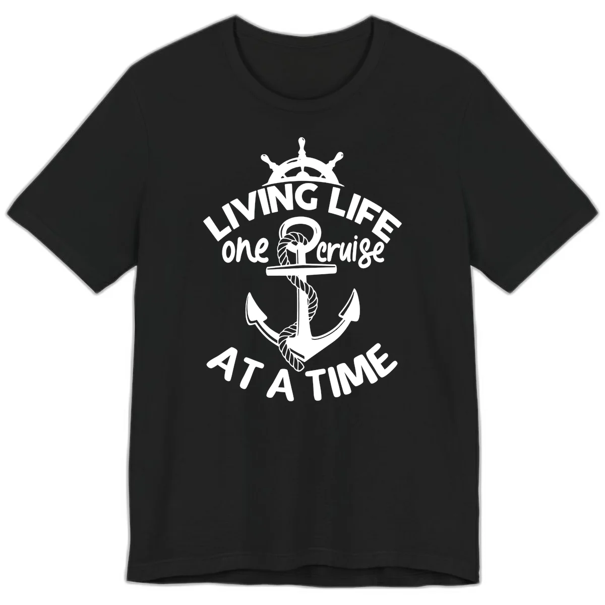 Living Life One Cruise At A Time Premium T-Shirt in Black