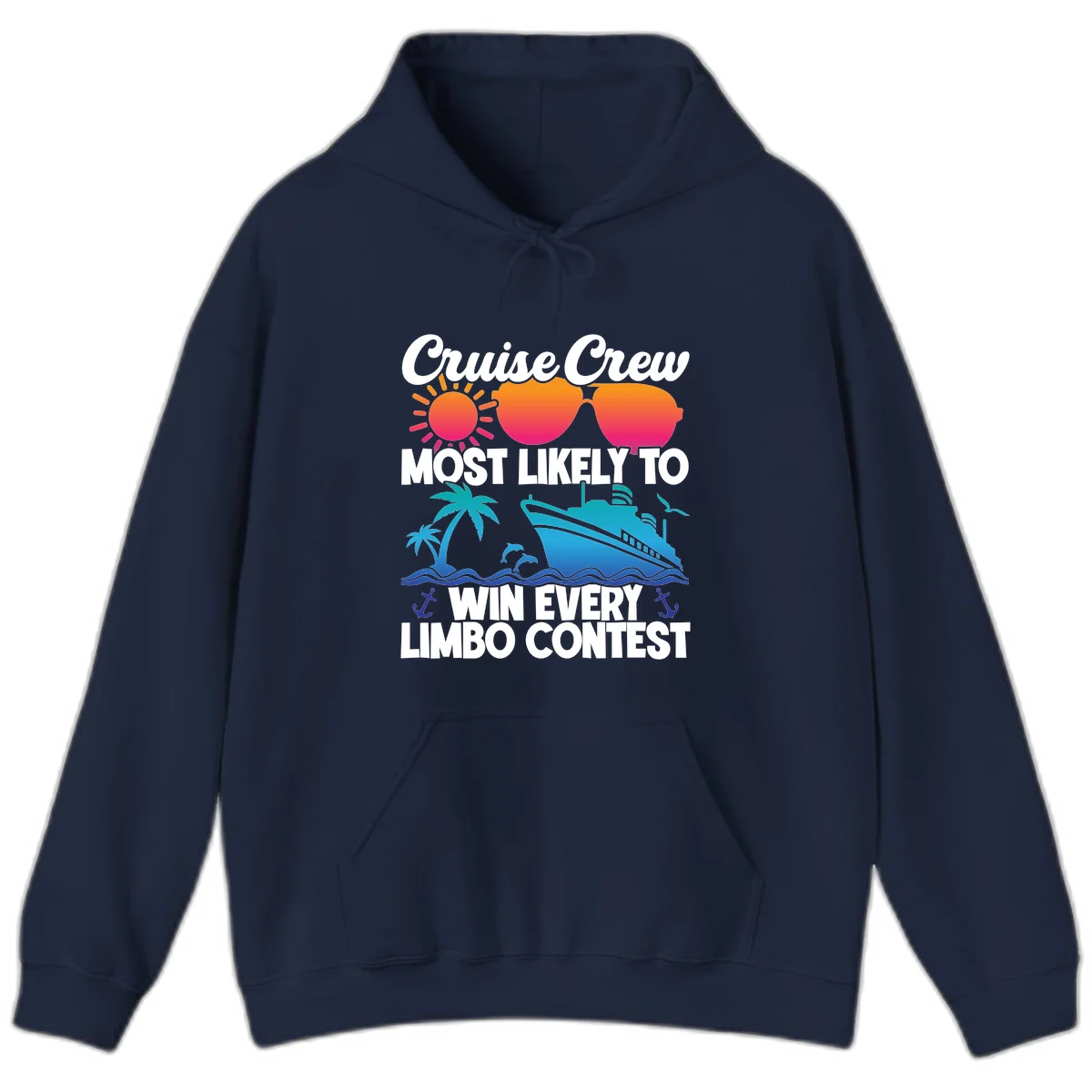 Cruise Crew Limbo Contest Hoodie in Navy