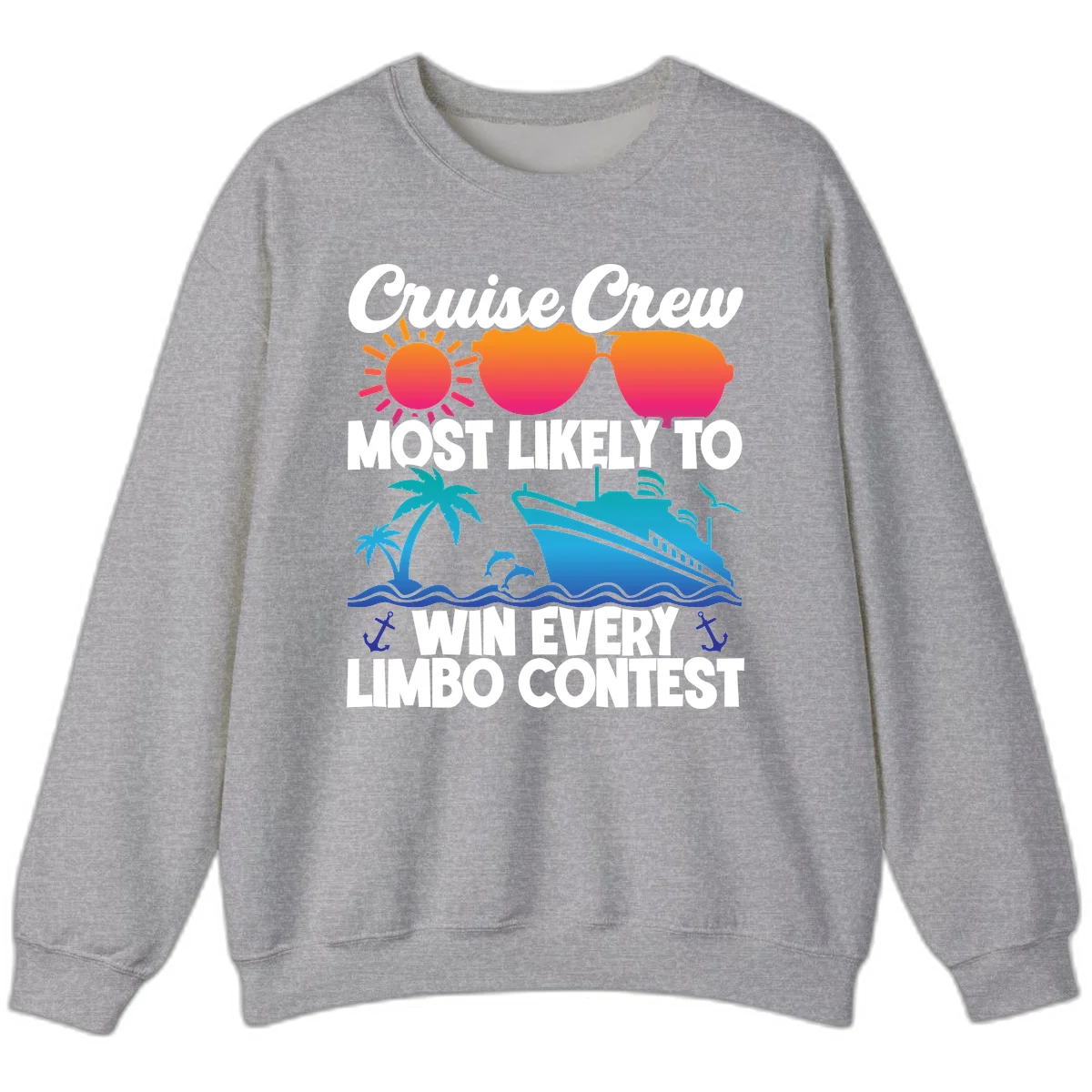 Cruise Crew Limbo Contest Sweatshirt in Sport Grey