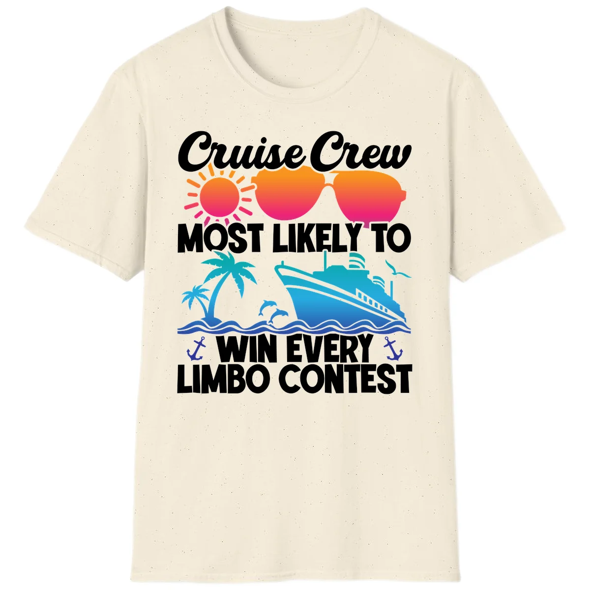 Cruise Crew Limbo Contest T-Shirt in Natural