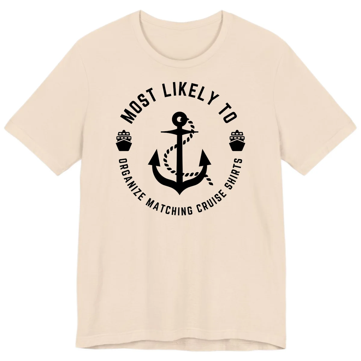Most Likely To Organize Matching Cruise Shirts Premium T-Shirt in Soft Cream