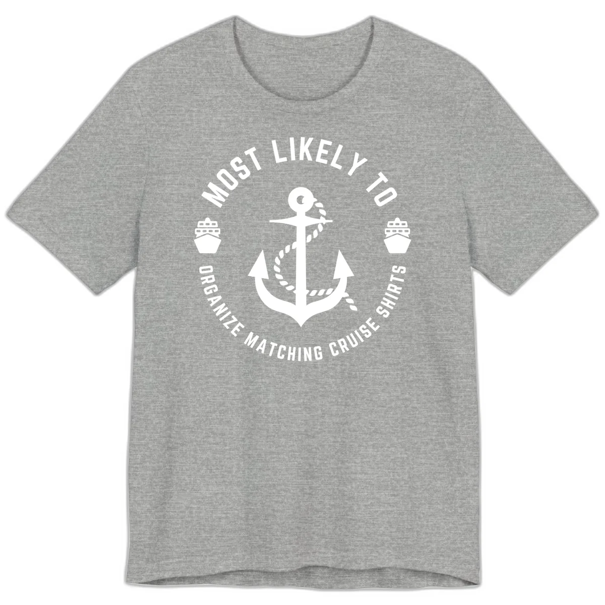 Most Likely To Organize Matching Cruise Shirts Premium T-Shirt in Athletic Heather