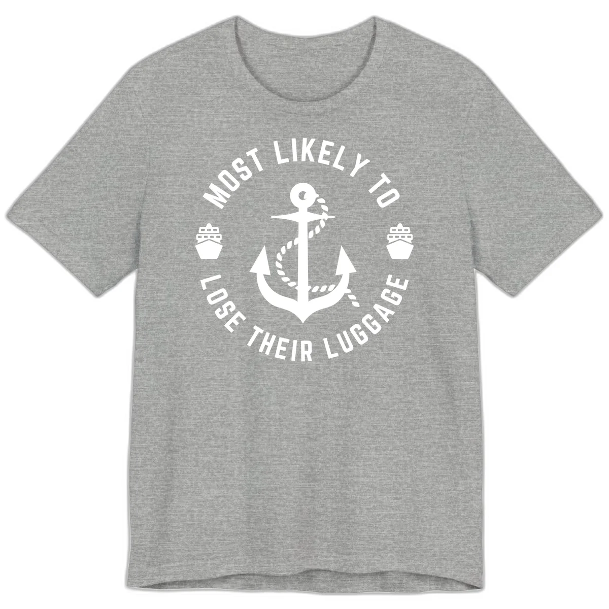 Most Likely To Lose Their Luggage Premium T-Shirt in Athletic Heather