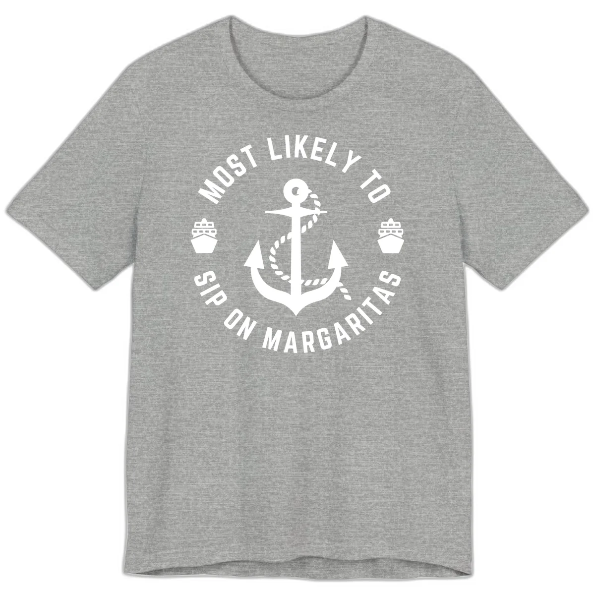 Most Likely To Ship On Margaritas Premium T-Shirt in Athletic Heather