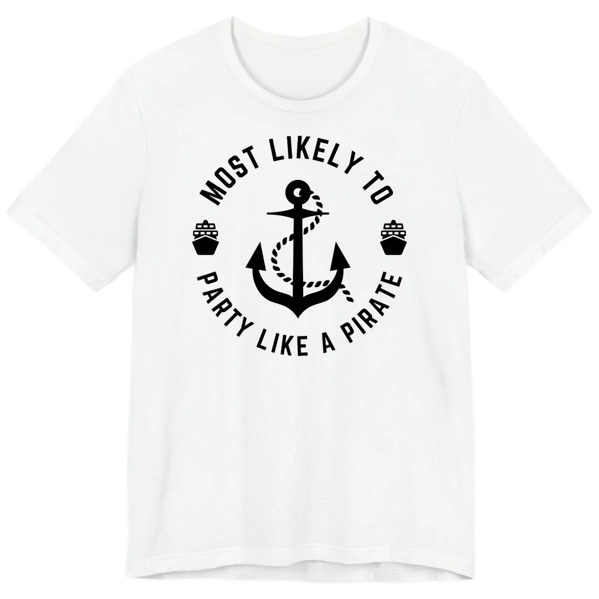 Most Likely To Party Like A Pirate Premium T-Shirt in White