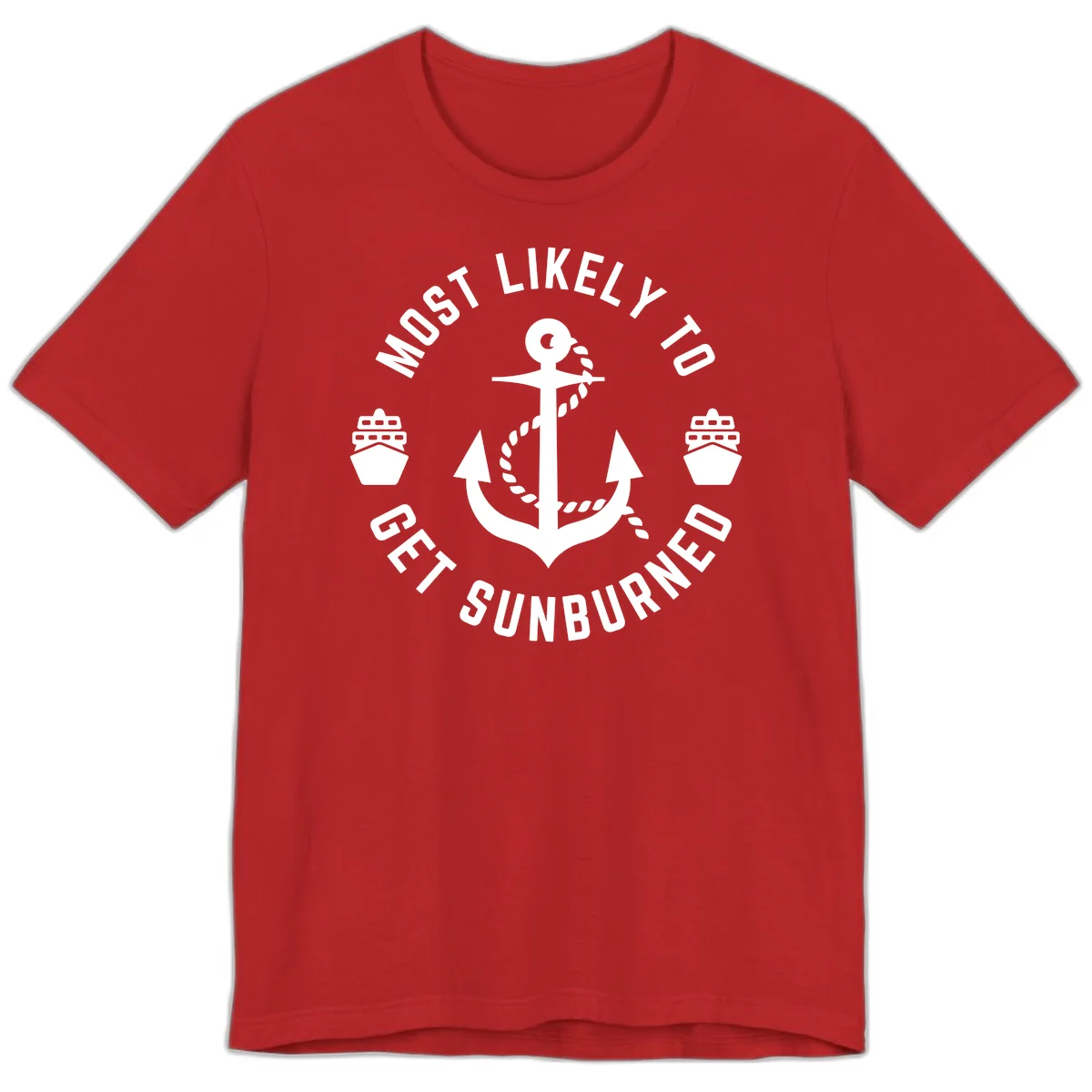 Most Likely To Get Sunburned Premium T-Shirt in Red