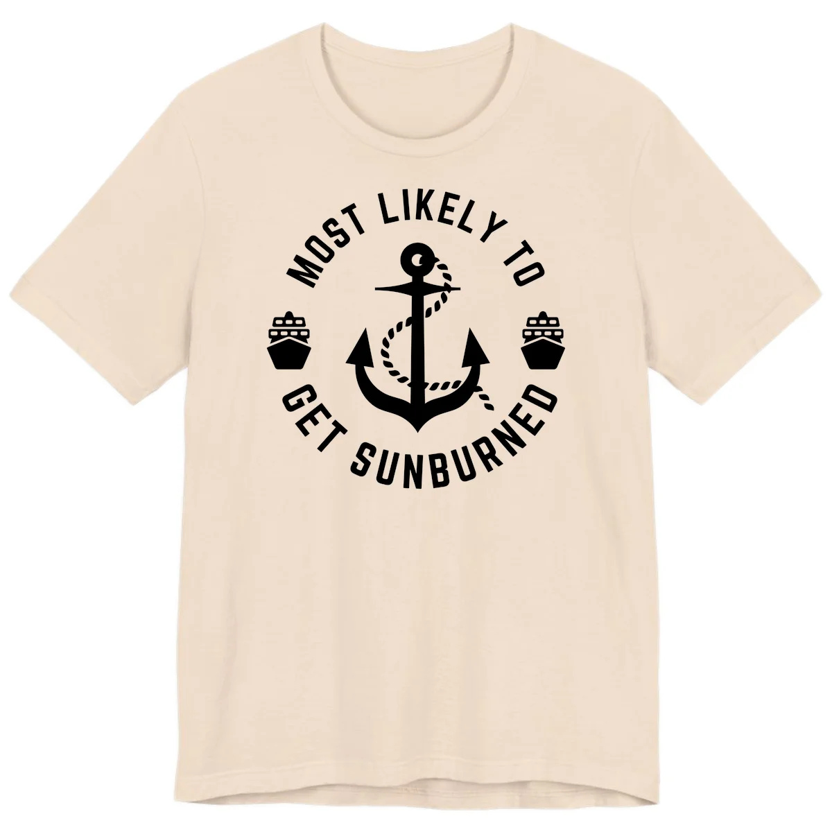 Most Likely To Get Sunburned Premium T-Shirt in Soft Cream