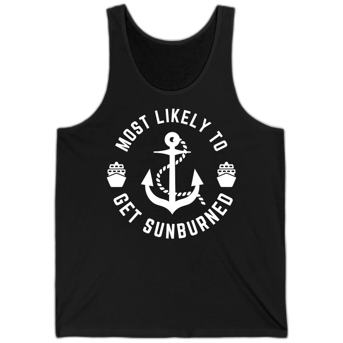 Most Likely To Get Sunburned Tank in Black
