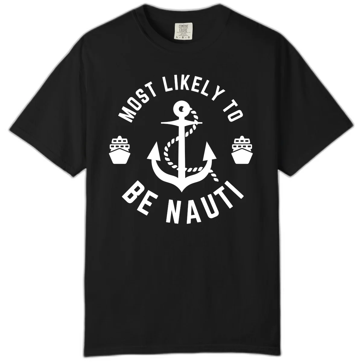 Most Likely To Be Nautical Comfort Color in Black