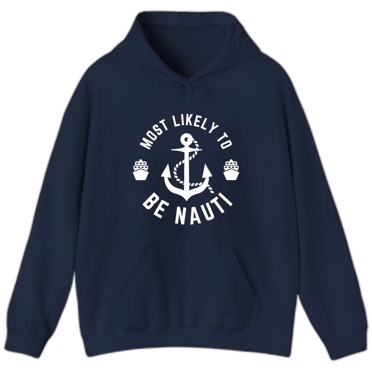 Most Likely To Be Nautical Hoodie in Navy