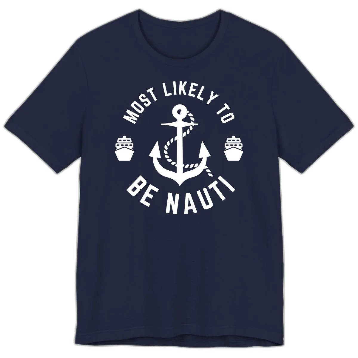Most Likely To Be Nautical Premium T-Shirt in Navy