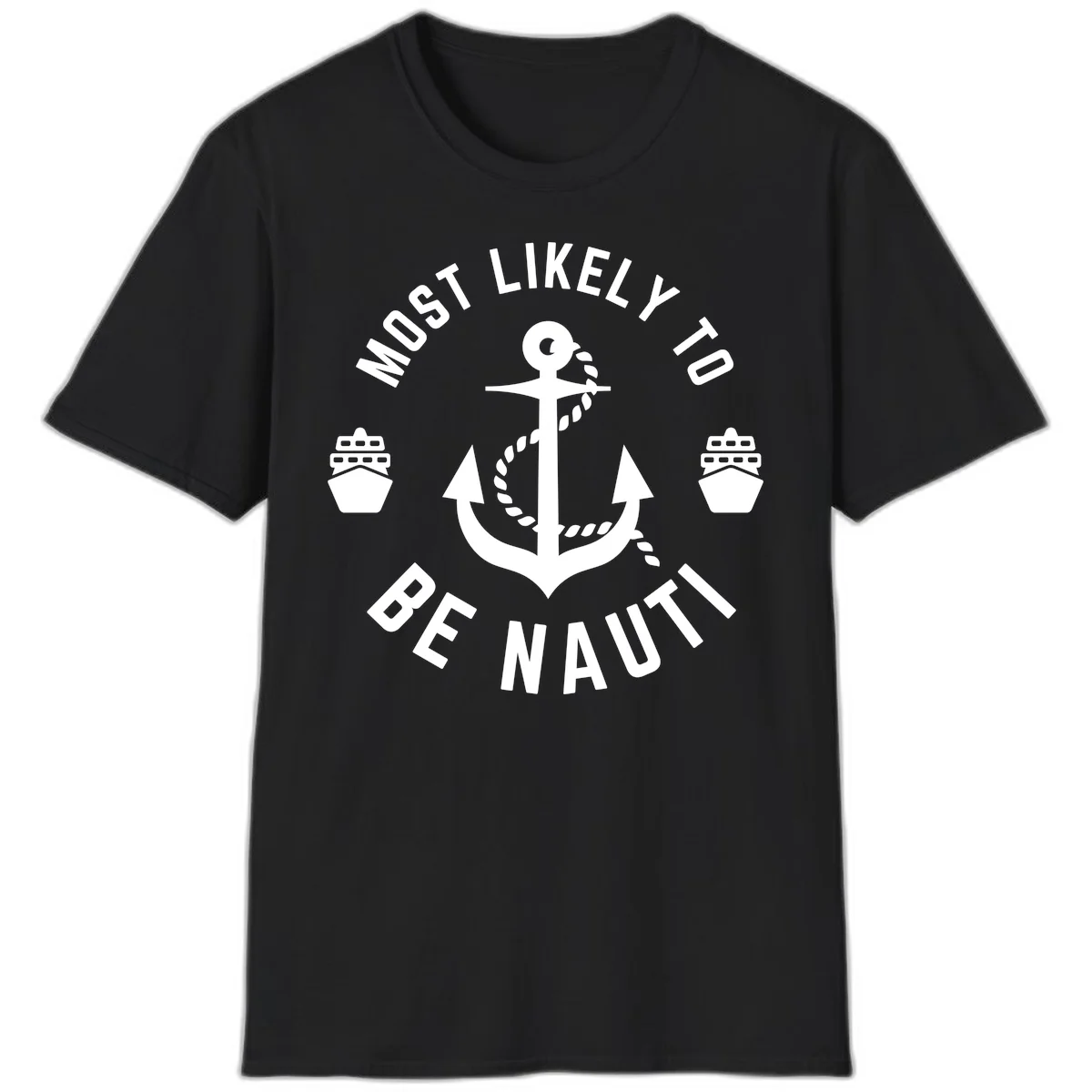 Most Likely To Be Nautical T-Shirt in Black