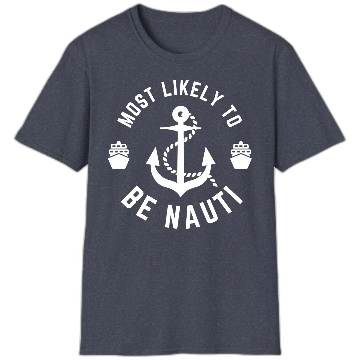 Most Likely To Be Nautical T-Shirt in Heather Navy