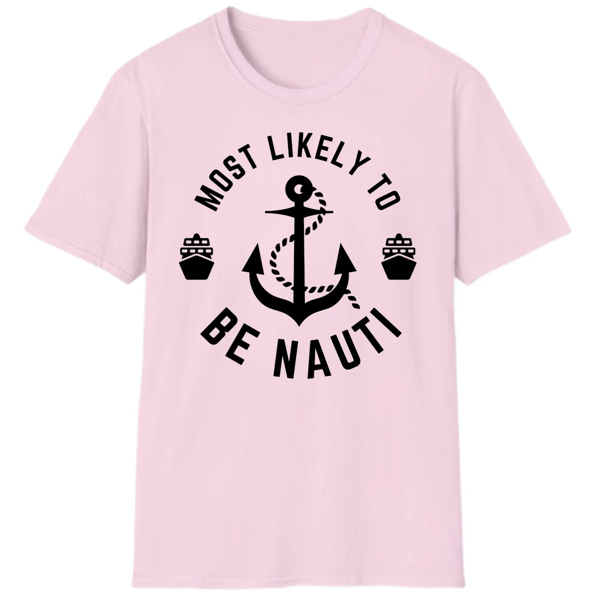 Most Likely To Be Nautical T-Shirt in Light Pink