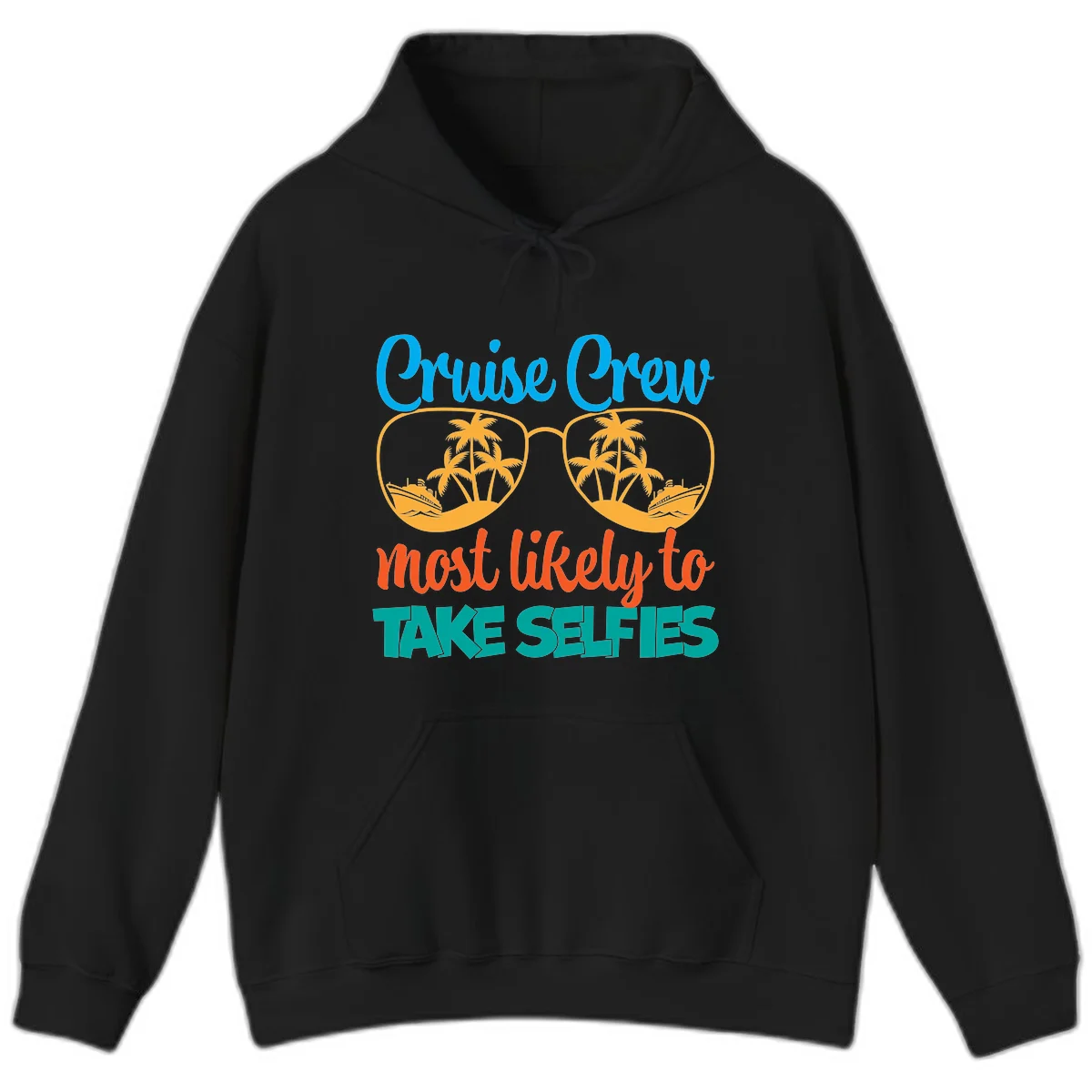 Cruise Crew Most Likely To Take Selfies Hoodie in Black