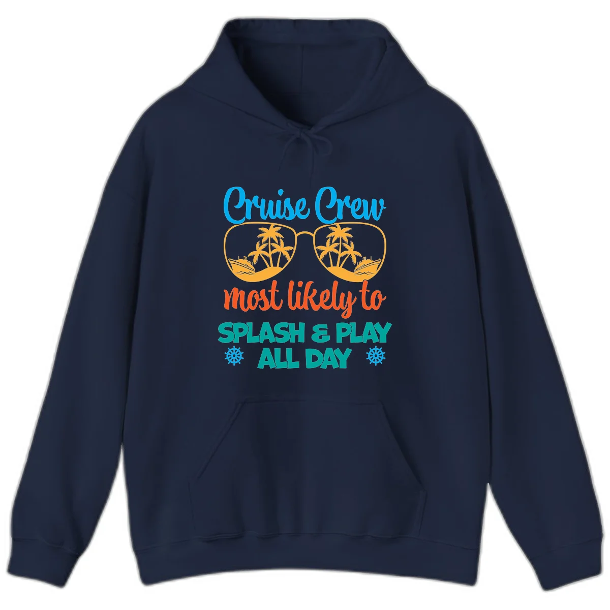 Cruise Crew Most Likely To Splash & Play Hoodie in Navy