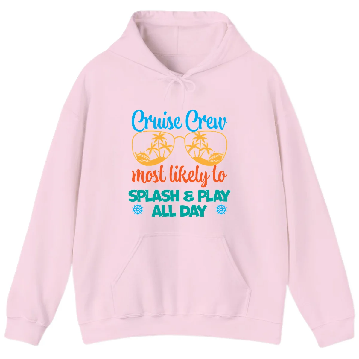 Cruise Crew Most Likely To Splash & Play Hoodie in Light Pink