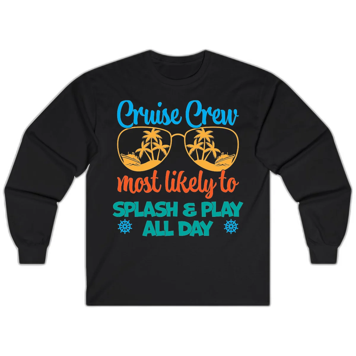 Cruise Crew Most Likely To Splash & Play Long Sleeve in Black